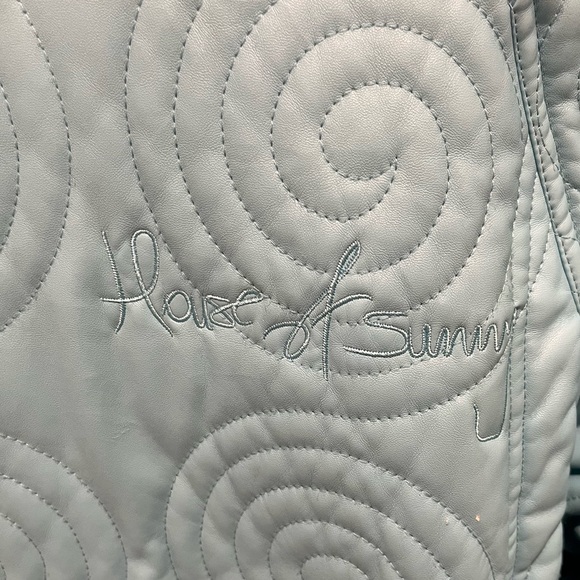 House of Sunny Cosmo (Forever & Ever) oversized Overcoat Quilted Faux Le… - Picture 8 of 12